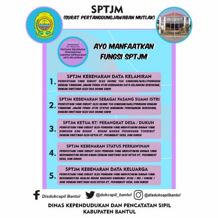 Ayo Manfaatkan Fungsi SPTJM (Surat Pertanggungjawaban Mutlak)