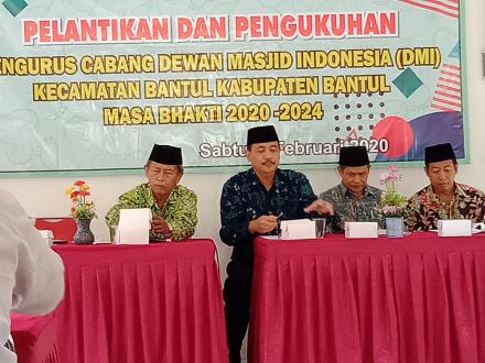 Pelantikan Dan Pengukuhan Pengurus Cabang Dewan Masjid Indonesia (DMI) Kec. Bantul