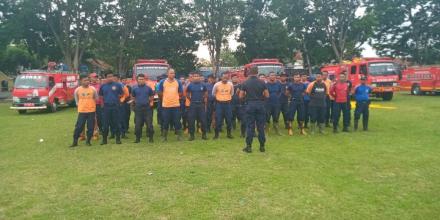 Damkar Kab. Bantul Adakan Latihan Ketangkasan