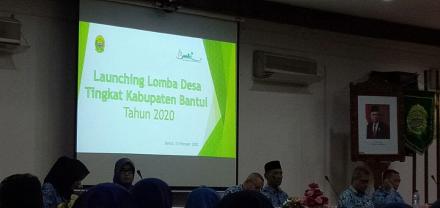 Launching Lomba Desa Tingkat Kabupaten Bantul Tahun 2020