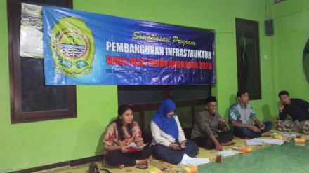 Sosialisasi Dana Desa Tahap I Kegiatan Talud Jalan Dusun Cepoko