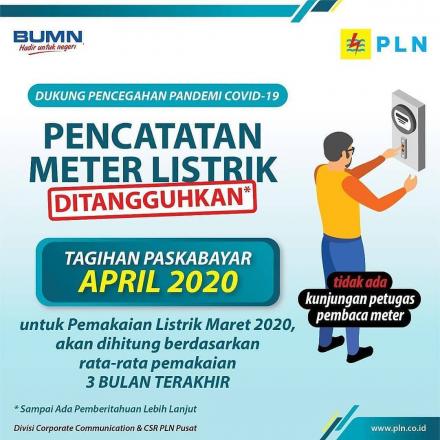 Pencatatan Meter Listrik Ditangguhkan