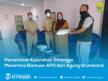 Pemerintah Kalurahan Trirenggo Menerima Bantuan APD dari Agung Drumband