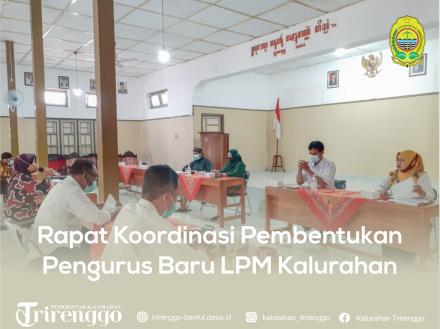 Rapat Koordinasi Pembentukan Pengurus Baru LPM Kalurahan Trirenggo