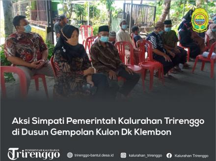 Aksi Simpati Pemerintah Kalurahan Trirenggo di Dusun Gempolan Kulon Dk Klembon