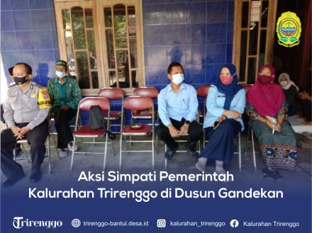 Aksi Simpati Pemerintah Kalurahan Trirenggo di Dusun Gandekan