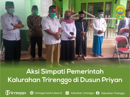 Aksi Simpati Pemerintah Kalurahan Trirenggo di Dusun Priyan