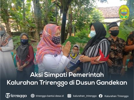 Aksi Simpati Pemerintah Kalurahan Trirenggo di Dusun Gandekan