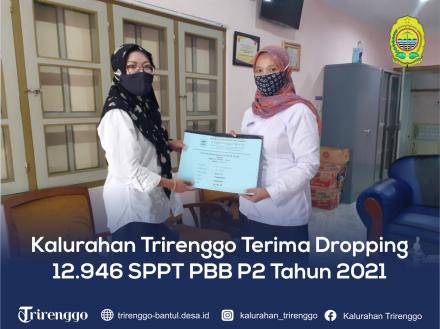 Kalurahan Trirenggo Terima Dropping 12.946 SPPT PBB P2 Tahun 2021