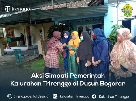 Aksi Simpati Pemerintah Kalurahan Trirenggo di Dusun Bogoran