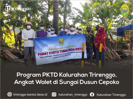 Program PKTD Kalurahan Trirenggo, Angkat Walet di Sungai Dusun Cepoko