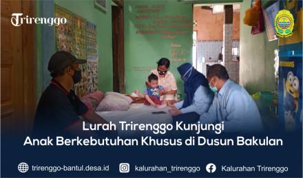 Lurah Trirenggo Kunjungi Anak Berkebutuhan Khusus di Dusun Bakulan