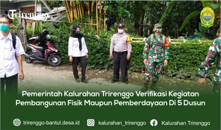 Pemerintah Kalurahan Trirenggo Verifikasi Kegiatan Pembangunan Fisik Maupun Pemberdayaan Di 5 Dusun 