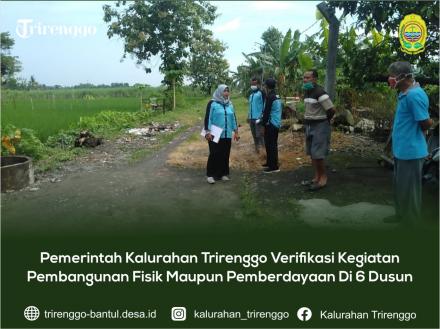 Pemerintah Kalurahan Trirenggo Verifikasi Kegiatan Pembangunan Fisik Maupun Pemberdayaan Di 6 Dusun