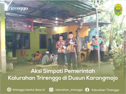 Aksi Simpati Pemerintah Kalurahan Trirenggo di Dusun Karangmojo