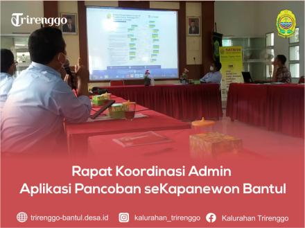 Rapat Koordinasi Admin Aplikasi Pancoban seKapanewon Bantul