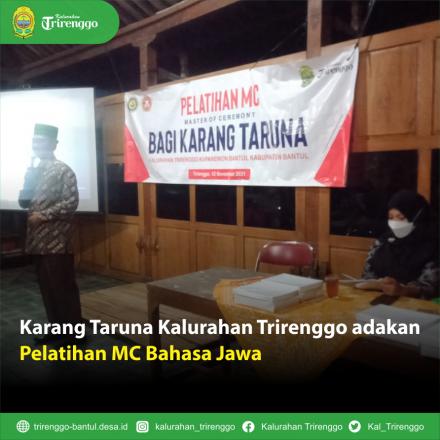 Karang Taruna Kalurahan Trirenggo adakan Pelatihan MC Bahasa Jawa
