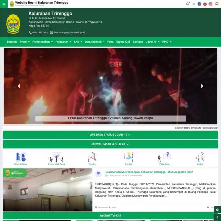 Website Resmi Kalurahan Trirenggo Pindah ke trirenggo.id